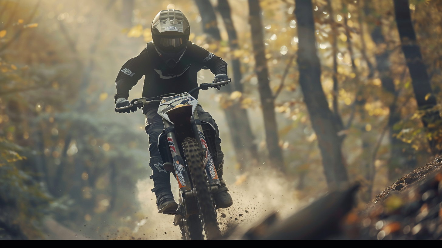 Motocross en forêt