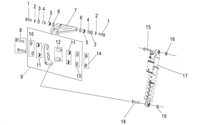 SUR-RON Light Bee X Road Legal Rear Suspension Assembly