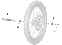 Axe de roue avant SUR-RON Ultra Bee Enduro