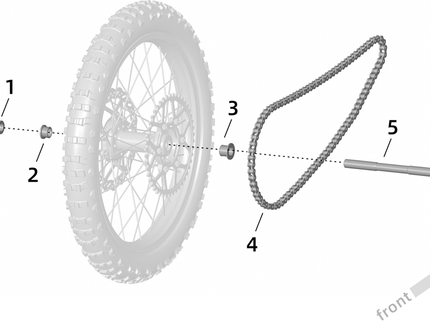 Chaîne et Axe de roue SUR-RON Ultra Bee Enduro