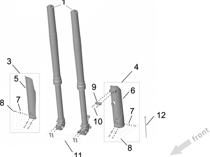 Fourche KKE SUR-RON Ultra Bee Enduro