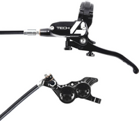 Pair of Hope TECH4 V4 Black Brakes with Standard Brake Line